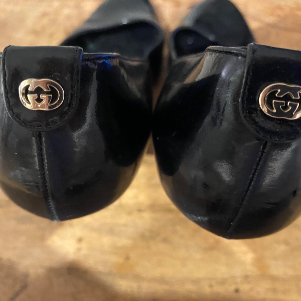 Gucci Black Patent Leather Heels